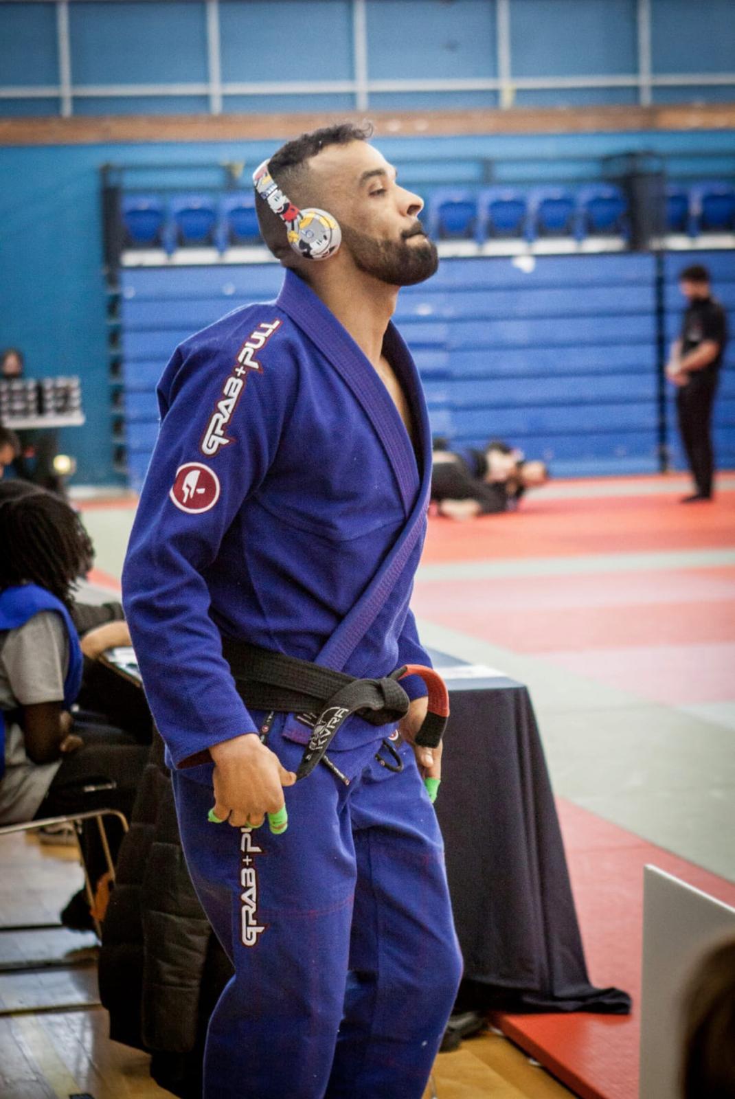 Max Lima, head coach of BJJ UNION, before a match